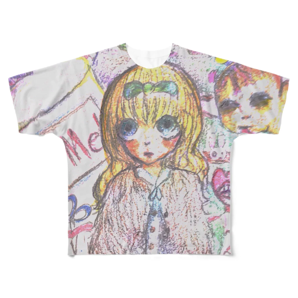 鶴橋らのの店・Eye☆Needのいってらっしゃい、アリス All-Over Print T-Shirt