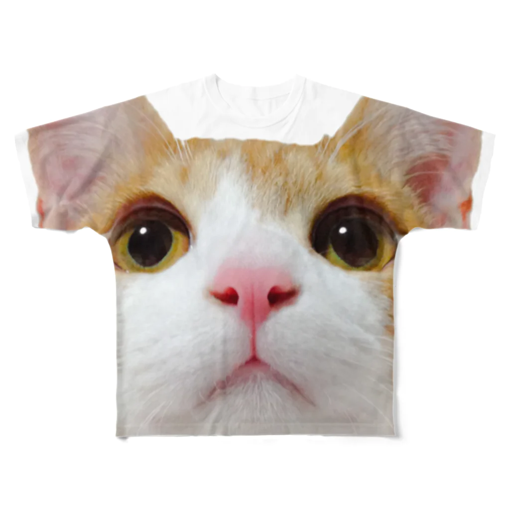 ๑ tomo jooooonai ๑のアイプチ猫みたらしカラー －壱－ フルグラフィックTシャツ