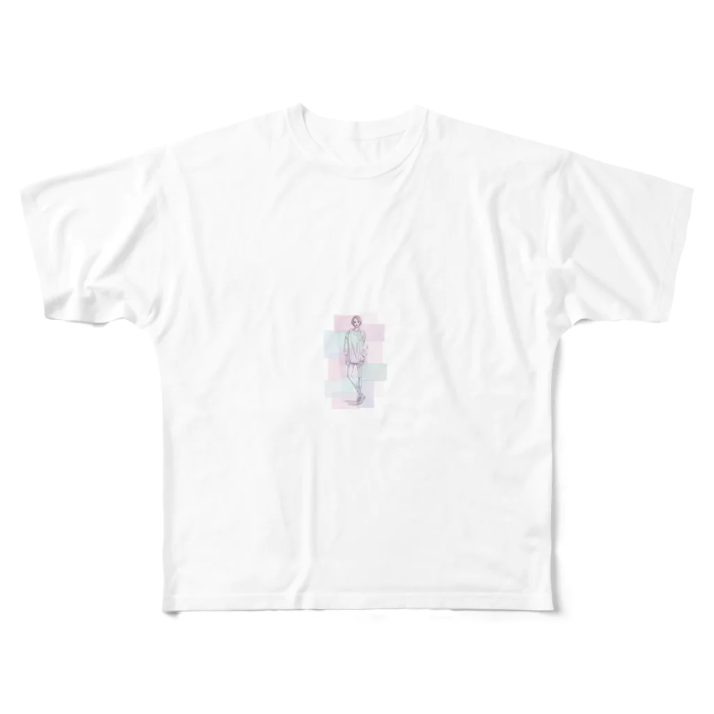 ニウタナカのMADOROMI All-Over Print T-Shirt