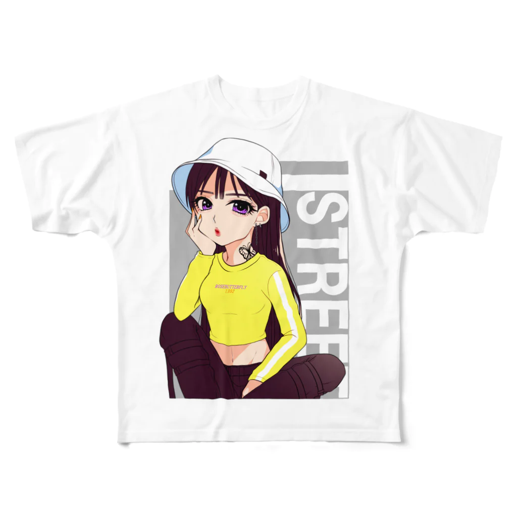 ないしょもちのSTREET フルグラフィックTシャツ