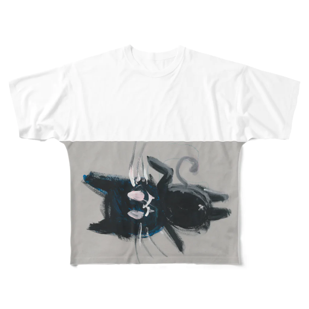 メタルレッドSHOPのくろねこ All-Over Print T-Shirt