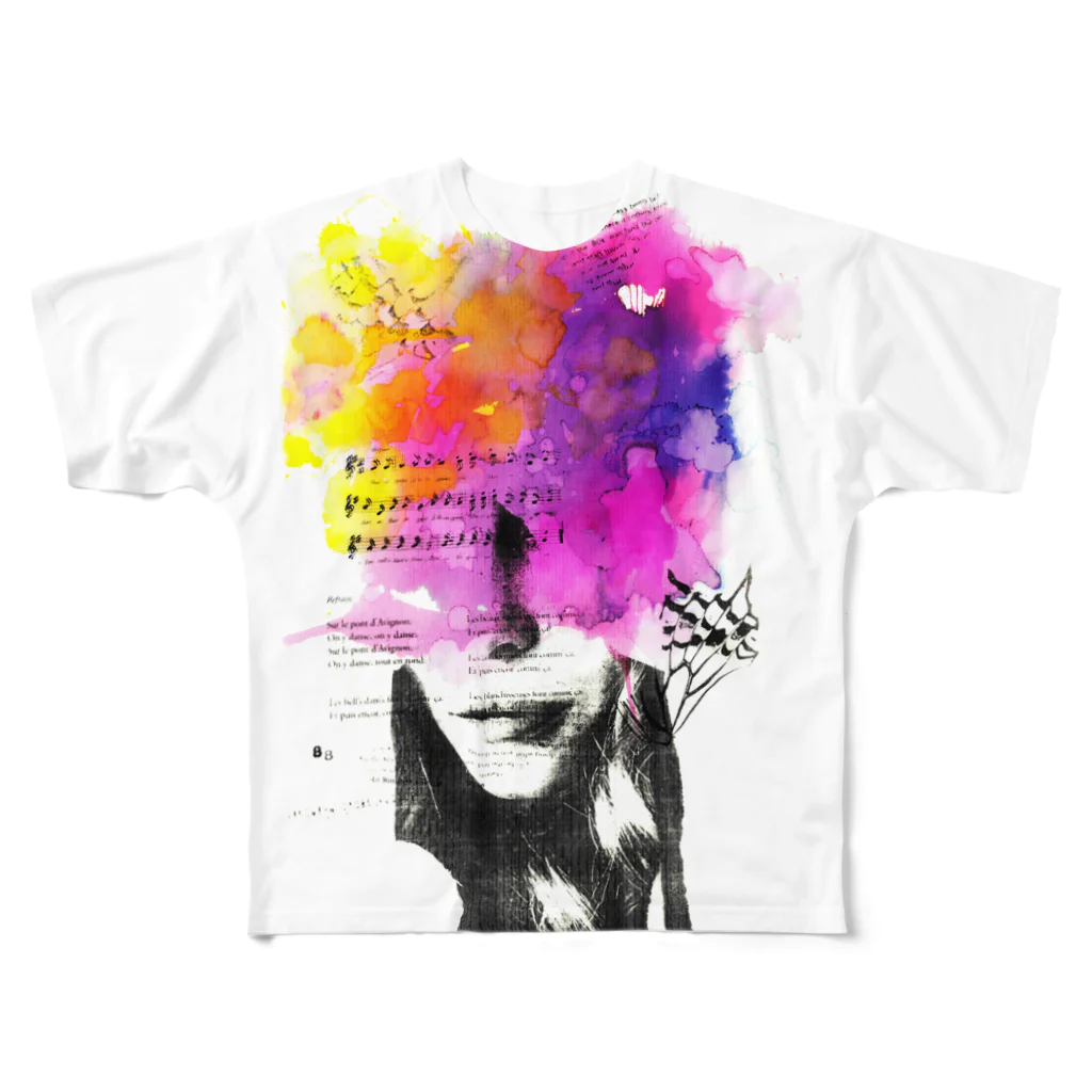 nor. (のあ)の007_2 All-Over Print T-Shirt