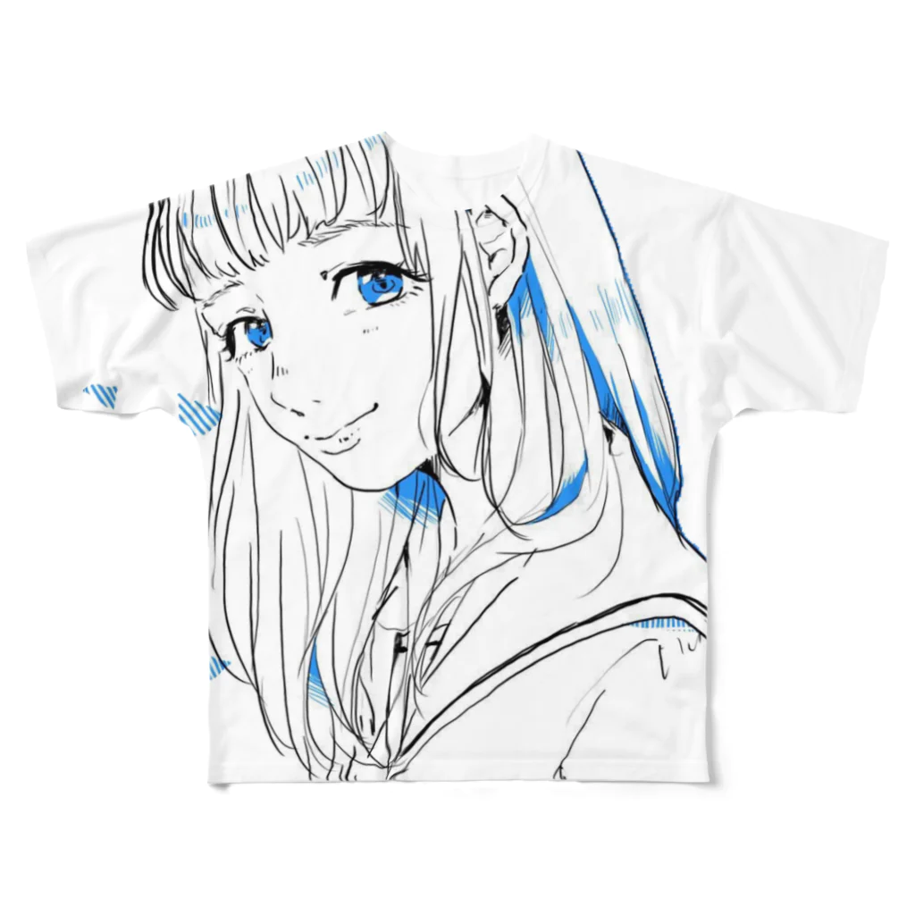 くぐえ さとのあおい おんなのこ All-Over Print T-Shirt