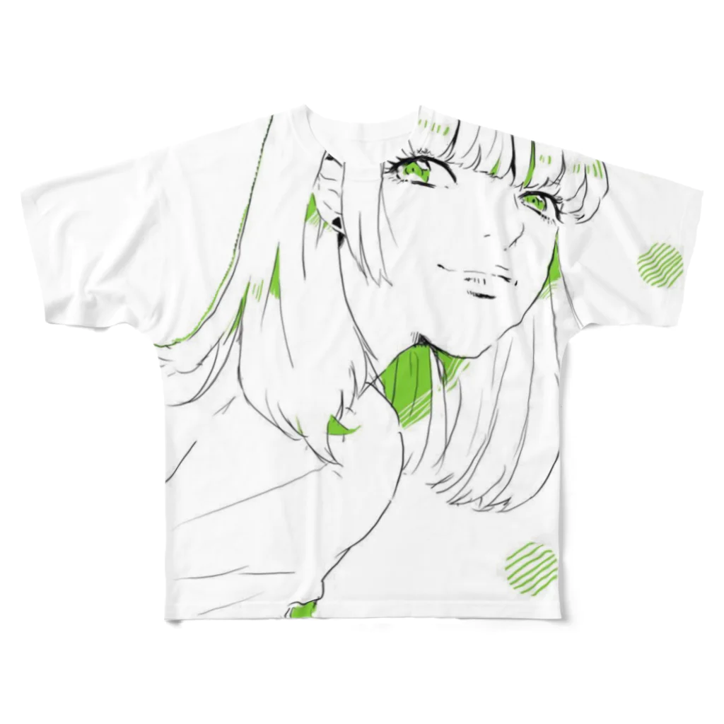 くぐえ さとのみどり の おんなのこ All-Over Print T-Shirt