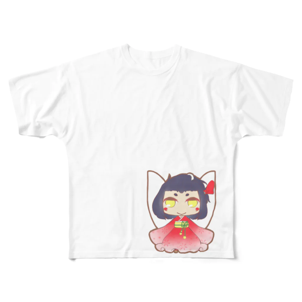 貴波てよりのオリ子 All-Over Print T-Shirt