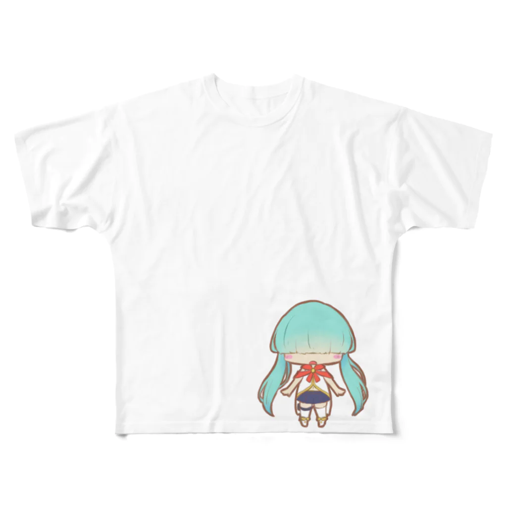 貴波てよりのオリ子 All-Over Print T-Shirt