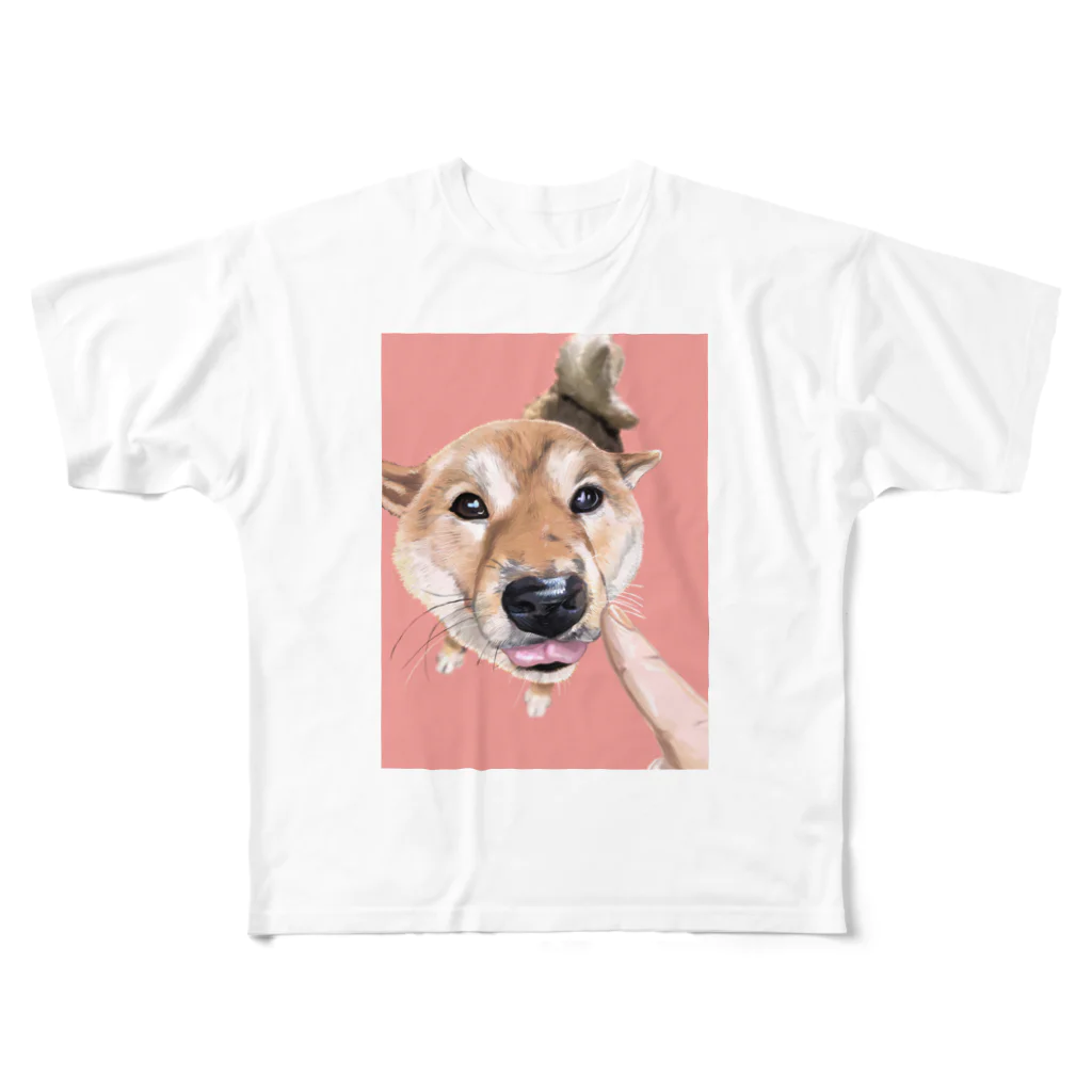 テヅカヤの柴犬・ゆず フルグラフィックTシャツ