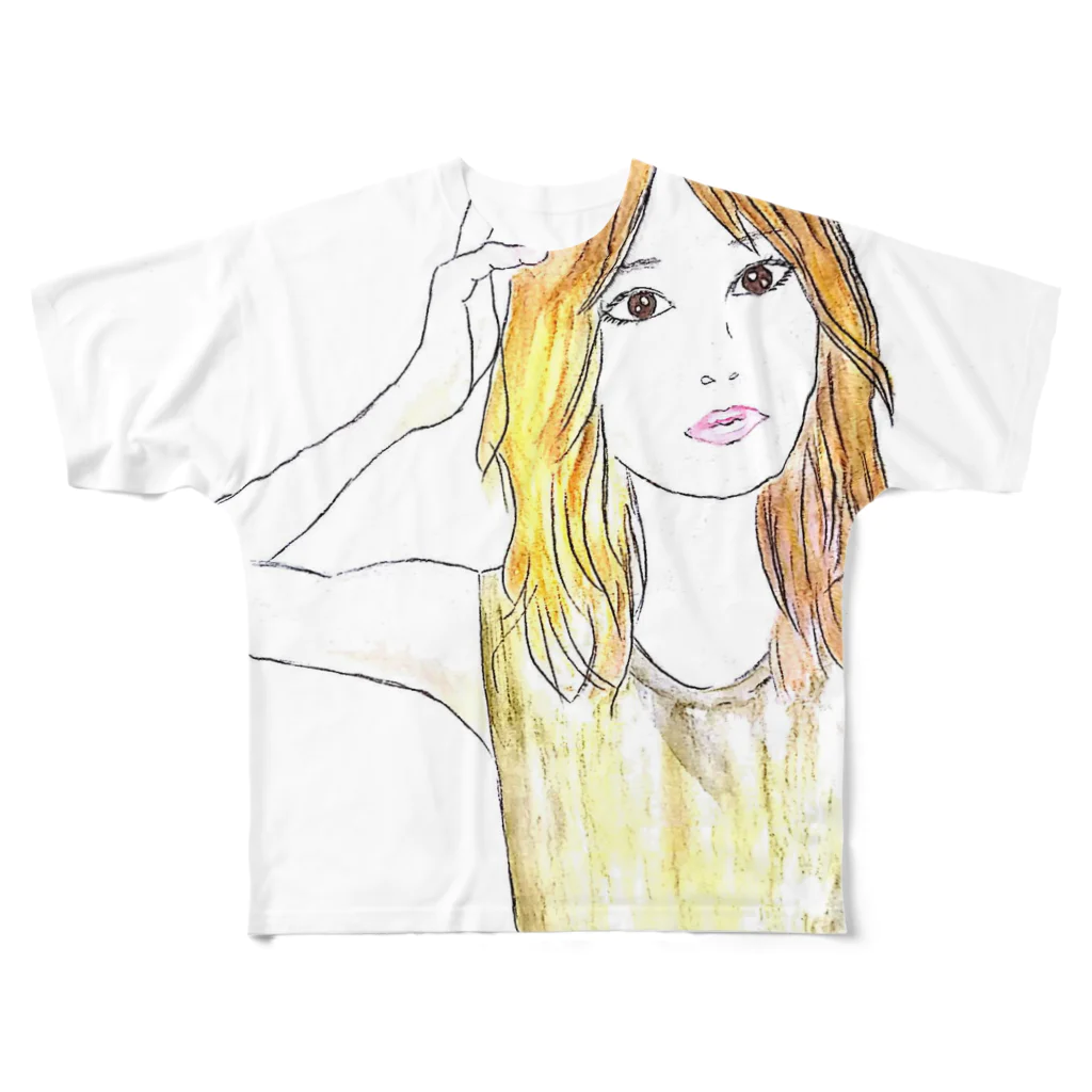 miho arieceの綺麗なお姉さんNo.1-1 All-Over Print T-Shirt