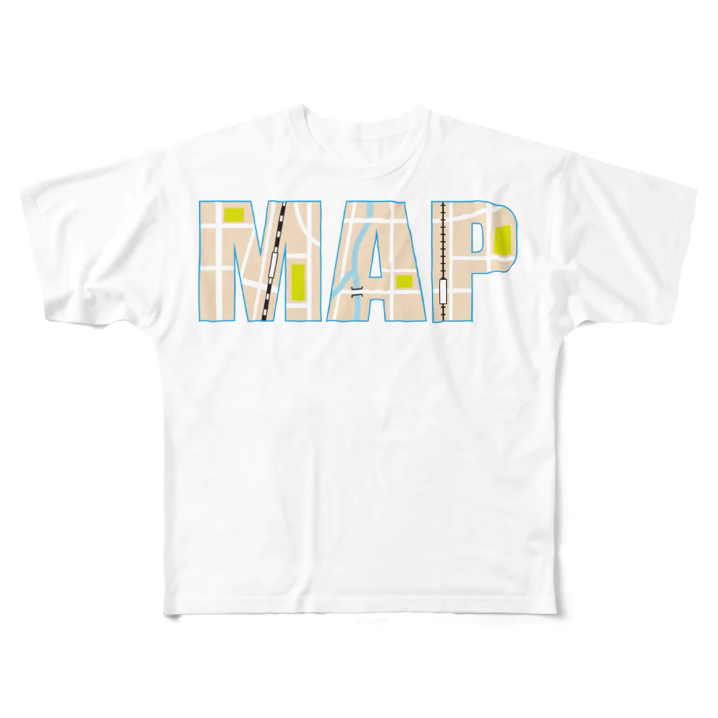 フォーヴァのMAP All-Over Print T-Shirt