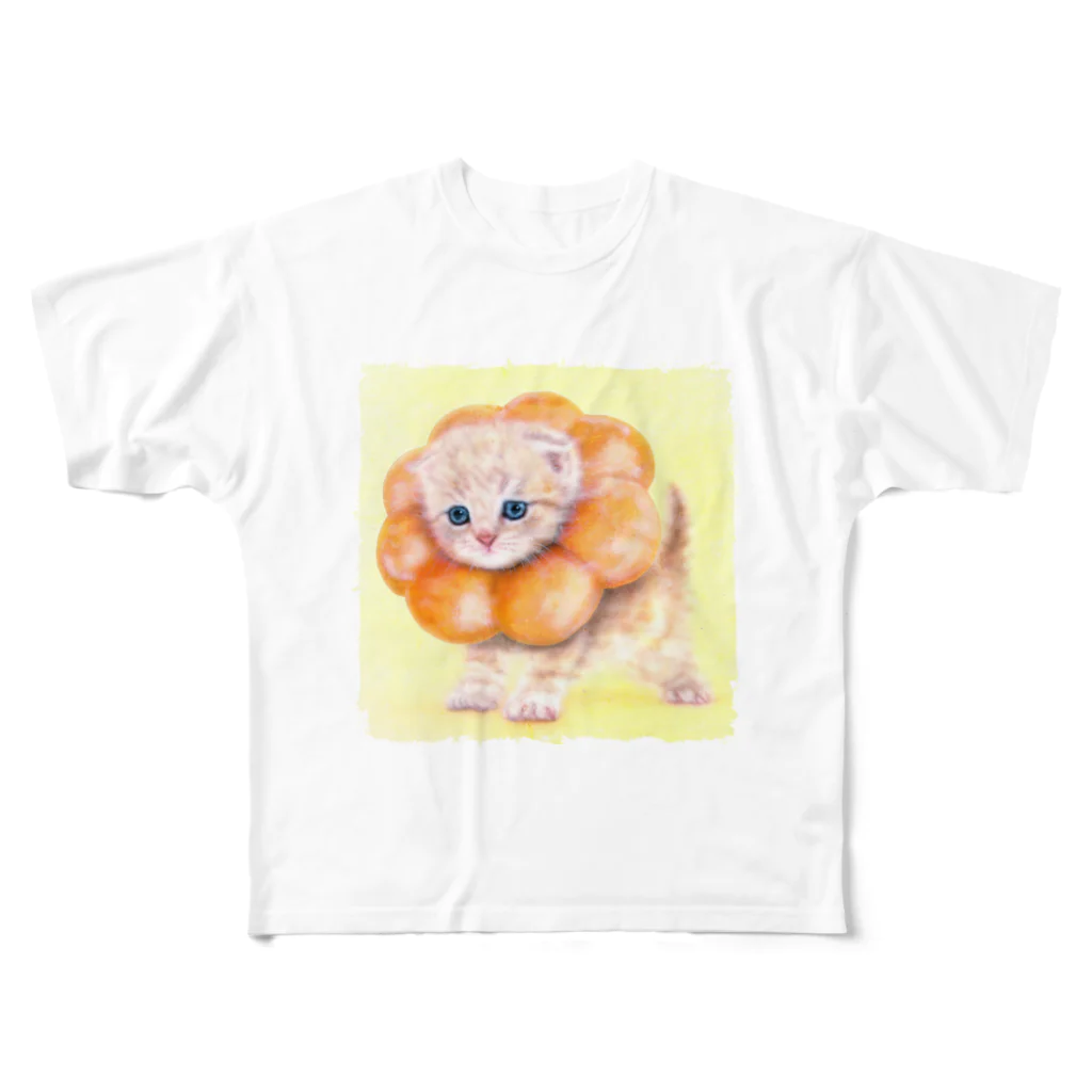 萌獣ファクトリー「純屋」の萌獣 猫 ポンデニャイオン All-Over Print T-Shirt