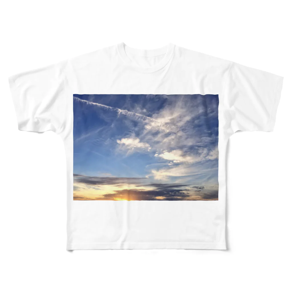 アトリエルのあの日の夕焼け フルグラフィックTシャツ