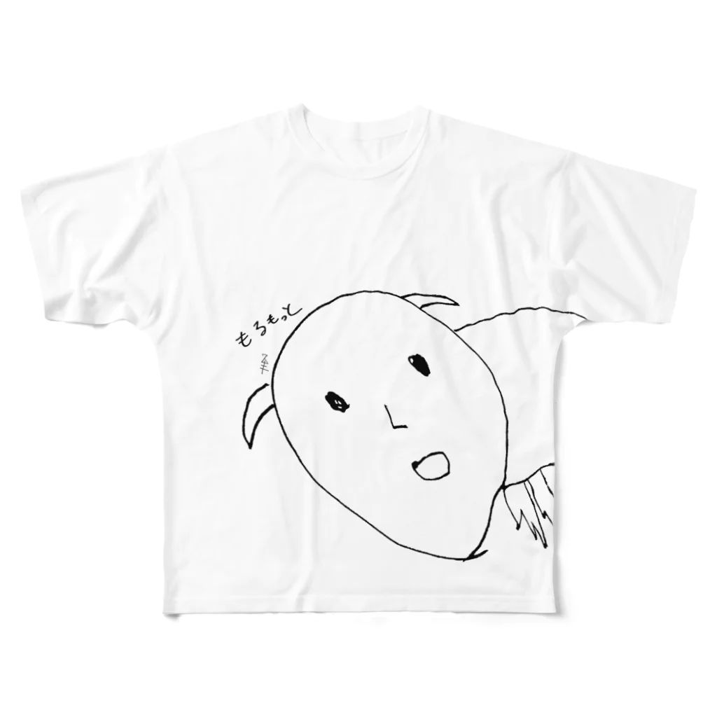 屋根裏ひみつ結社のWAROLIER-ワロリエ-『もるもっと』 All-Over Print T-Shirt