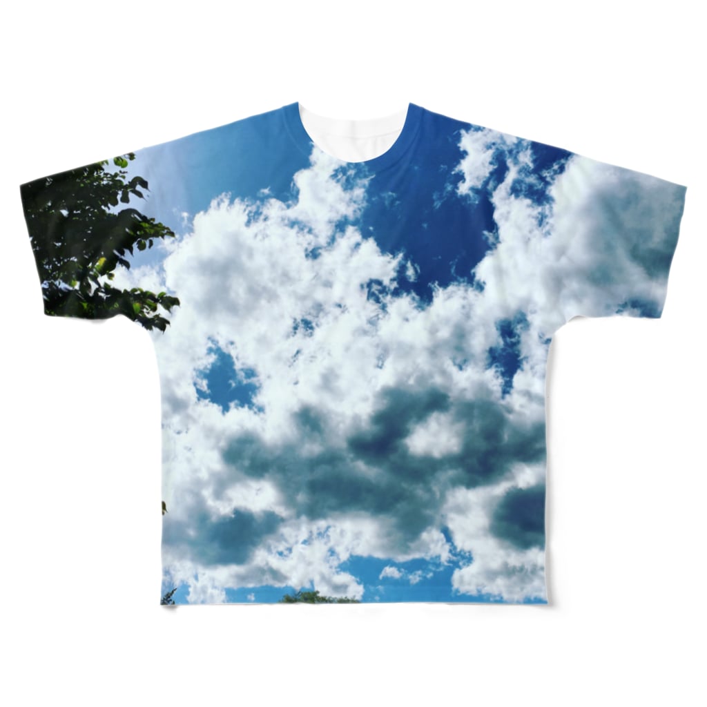 青い空 白い雲 ポンコツwebエンジニアショップ Yutokyokutyo のフルグラフィックtシャツ通販 Suzuri スズリ