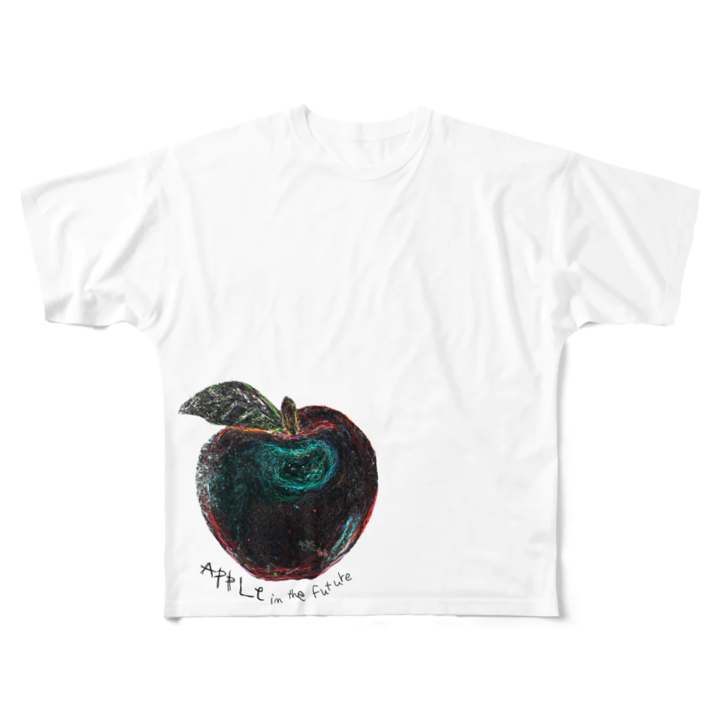 GYAOOOOO（・∀・）のApple in the future (white Background Ver) All-Over Print T-Shirt