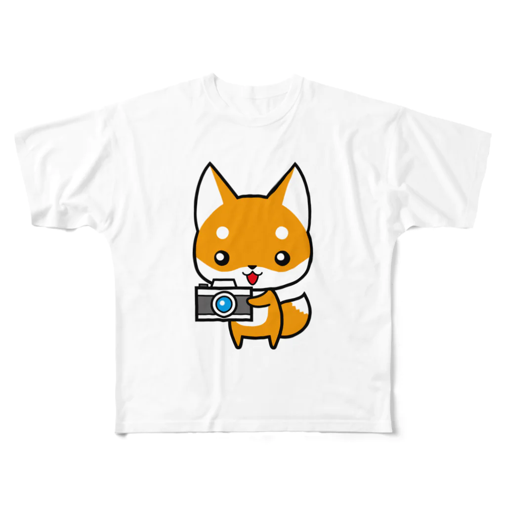 hide55のコンちゃん All-Over Print T-Shirt