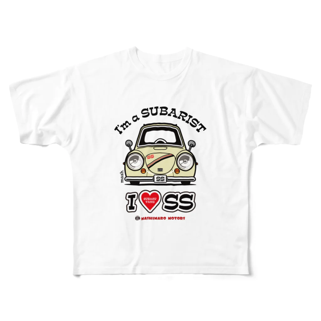 SHOP MASHIMAROISEのI LOVE YOUNG-SS フルグラフィックTシャツ