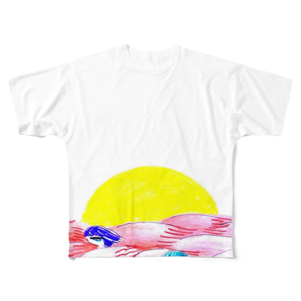 こうのあすみの日の出 All-Over Print T-Shirt