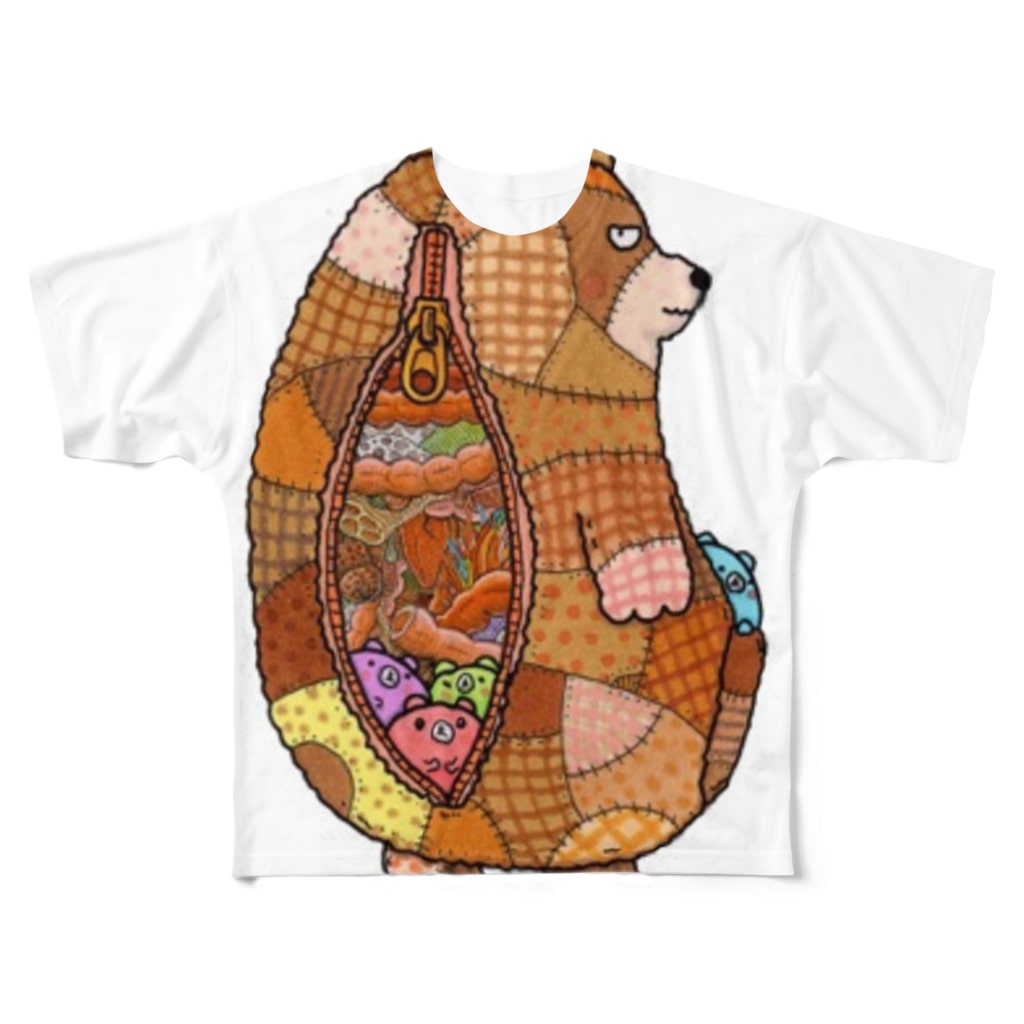 グロのクマさん All Over Print T Shirt By ３２６ なかむらみつる Nakamura326 Suzuri