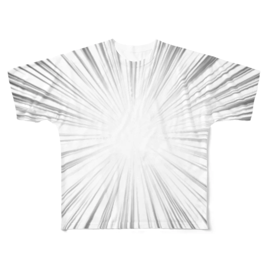 宇宙一商店の俺に集中！！集中線Tシャツ All-Over Print T-Shirt