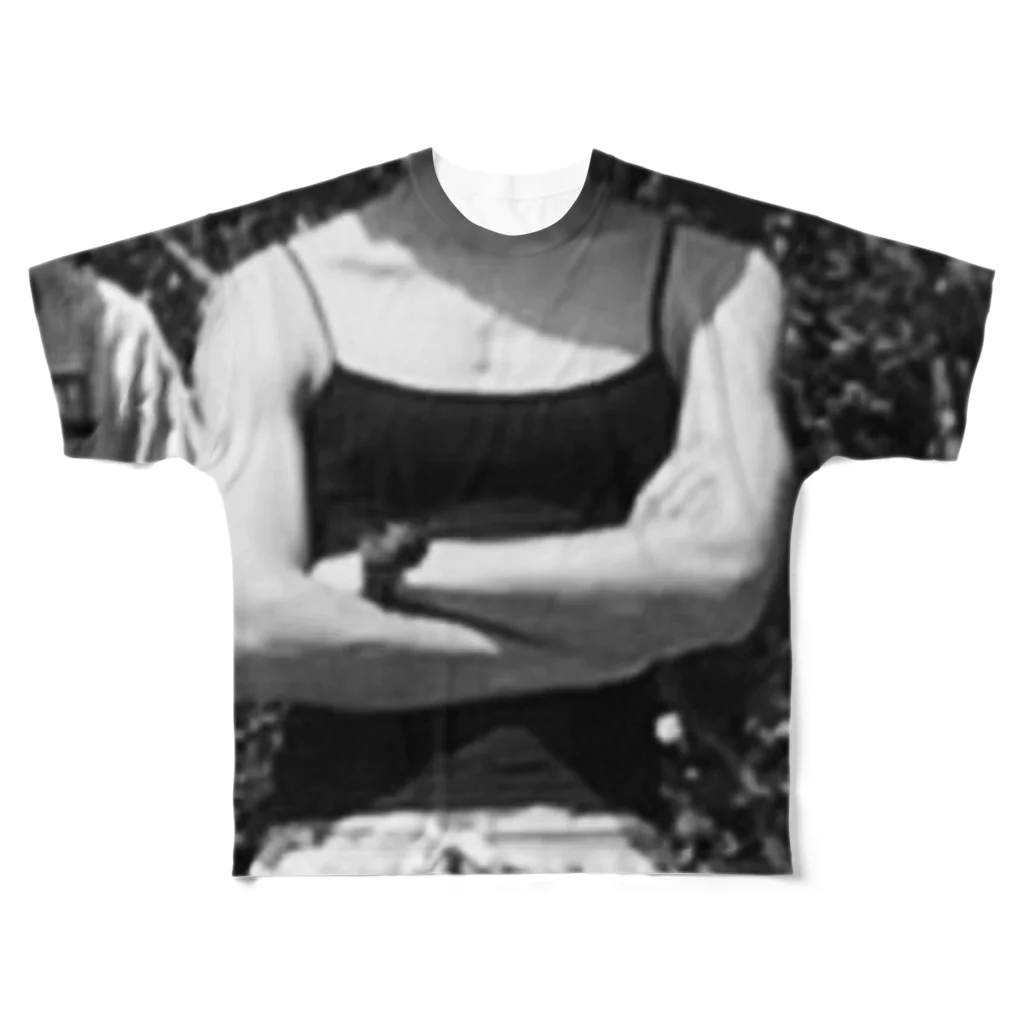 kingyamadaのモノクロ アテラちゃん All-Over Print T-Shirt