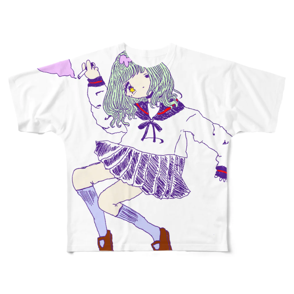 加護志音のらぶずっきゅん All-Over Print T-Shirt