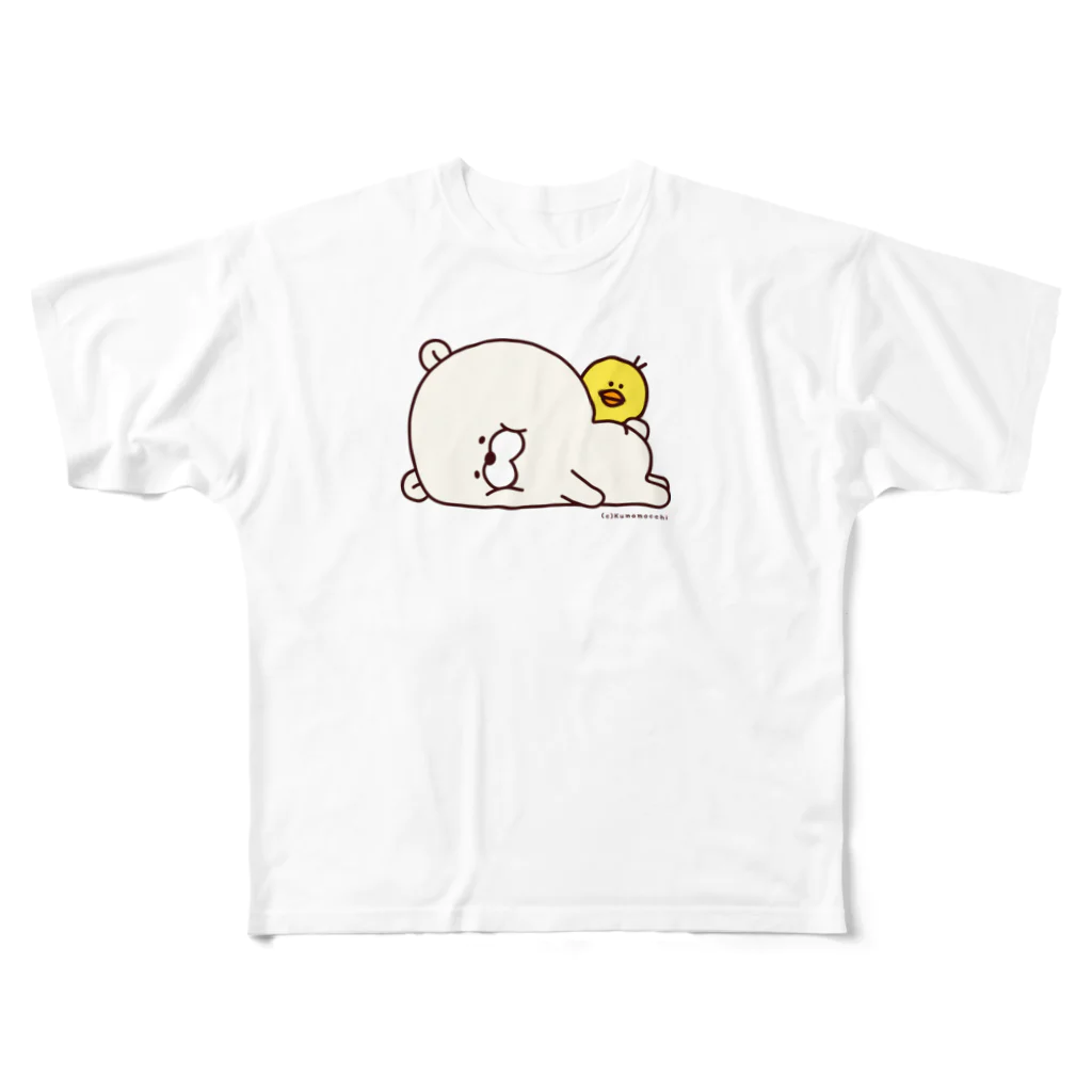 たかせ ゆづきのクマもっち。 フルグラフィックTシャツ