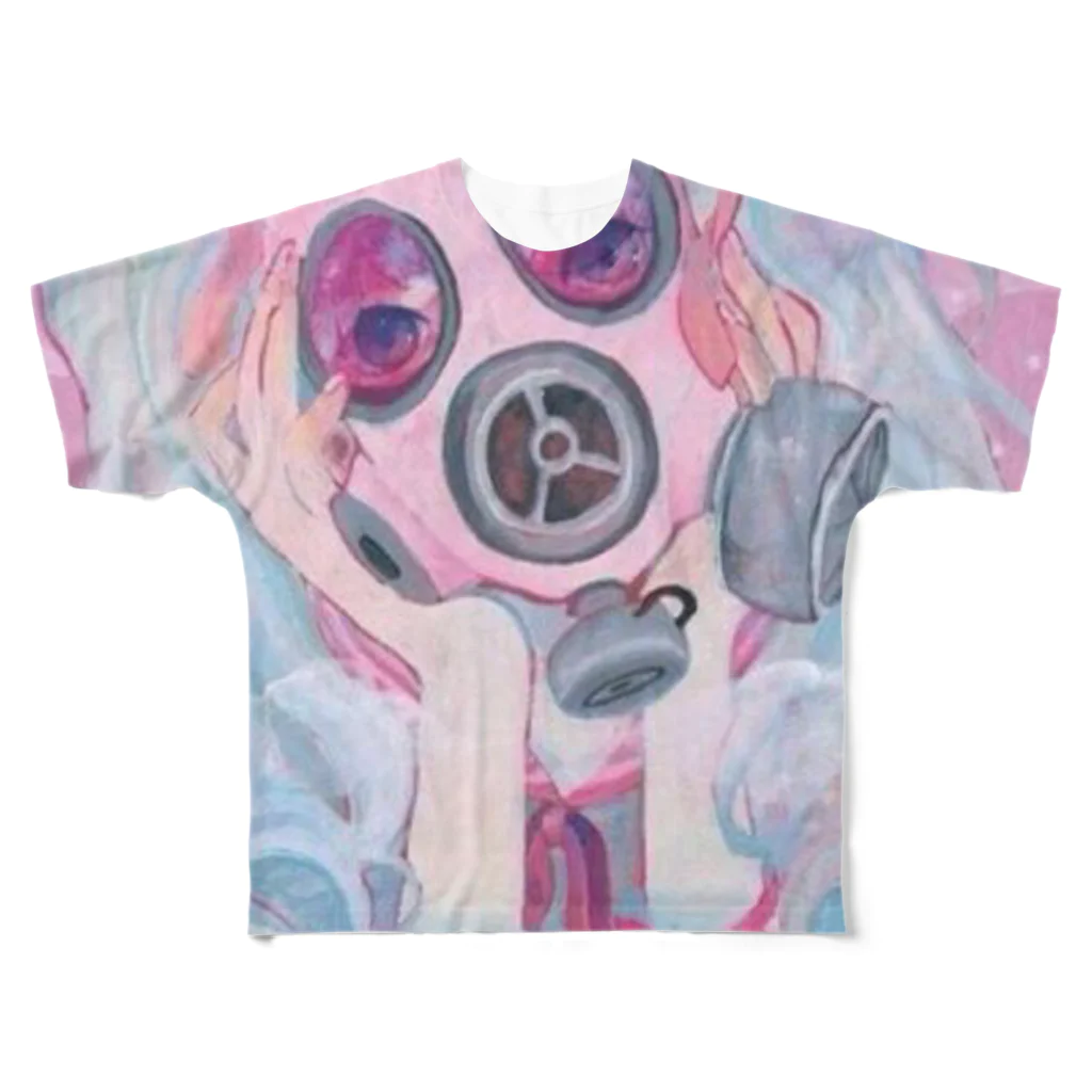 Crabunのgas mask girl. All-Over Print T-Shirt