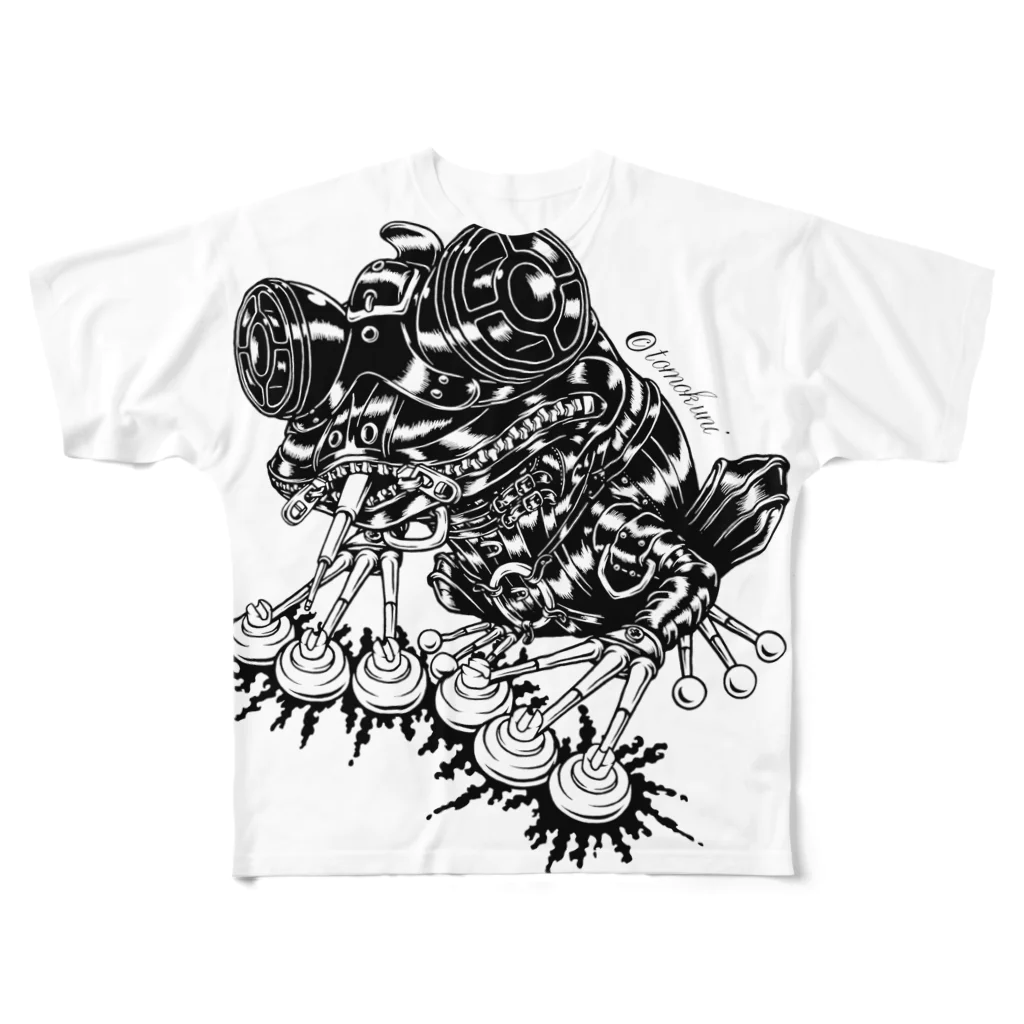 TOMOKUNIのAnimalia Kinky “ Black Frog ” All-Over Print T-Shirt