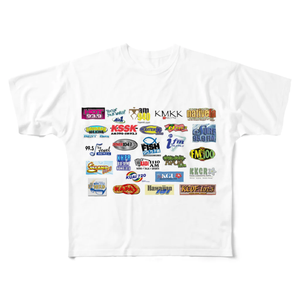 ShingoのHawaiian Radio Stations フルグラフィックTシャツ