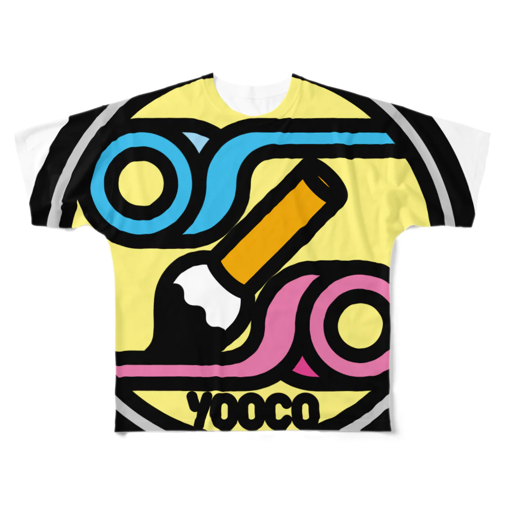 原田専門家のパ紋No.2782 yooco フルグラフィックTシャツ