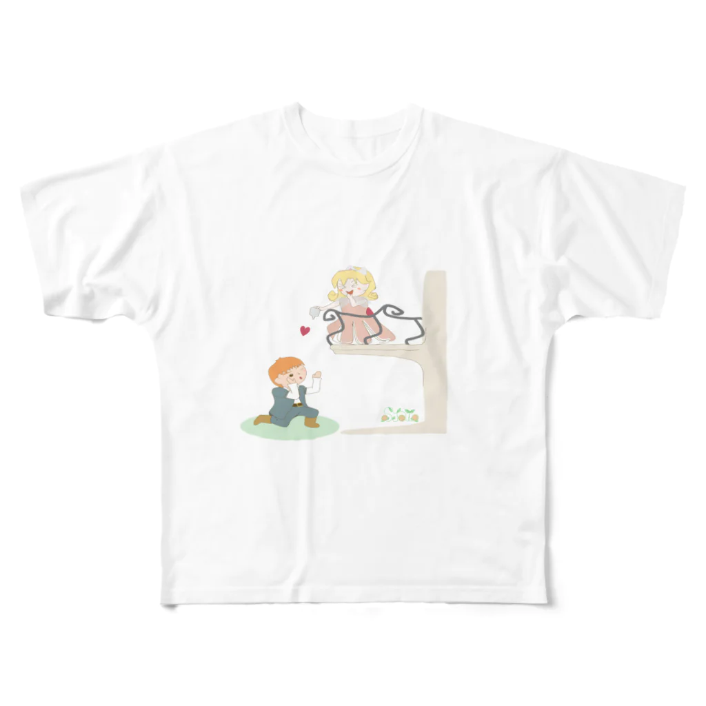 Tender time for Osyatoの二階から目薬 フルグラフィックTシャツ