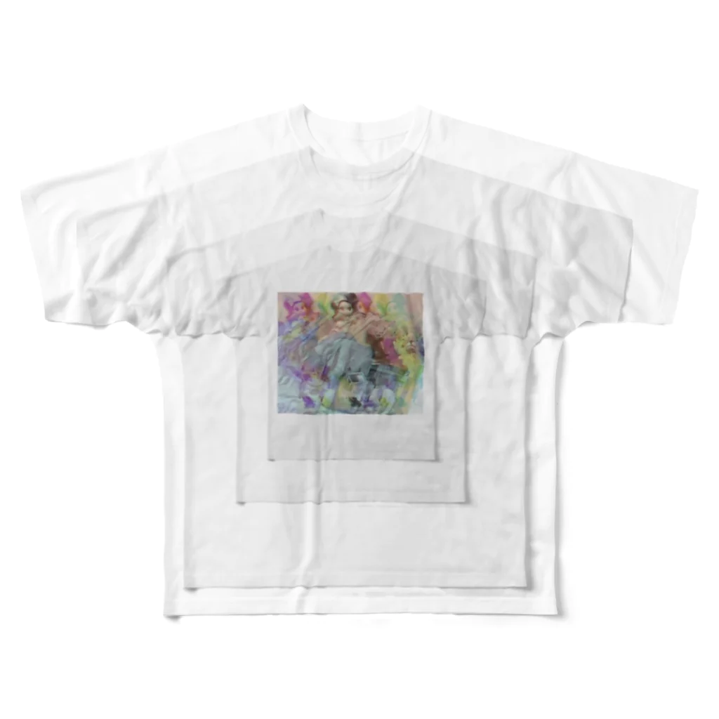 𝐈𝟗𝟖𝟗のFractal パラレルTee Ver.5 フルグラフィックTシャツ