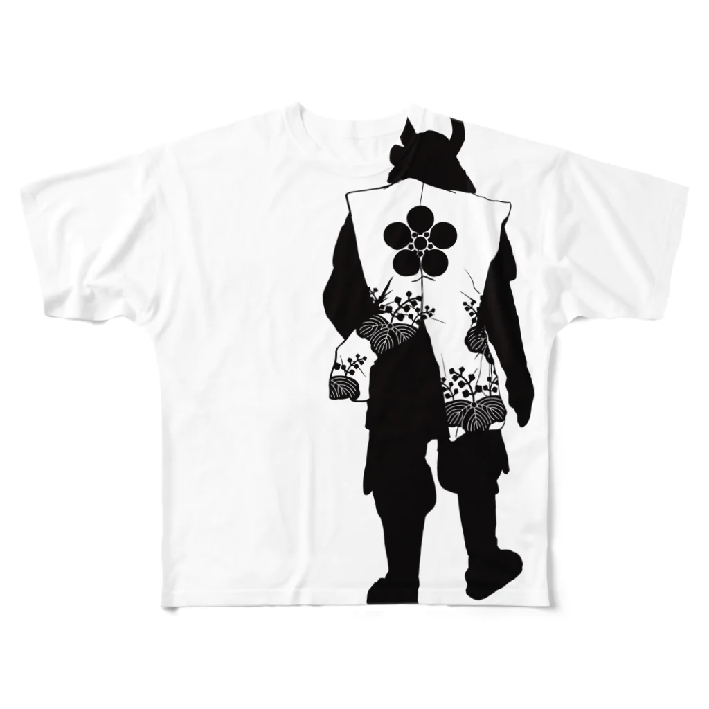 samurai7の背中で語る前田慶次 All-Over Print T-Shirt