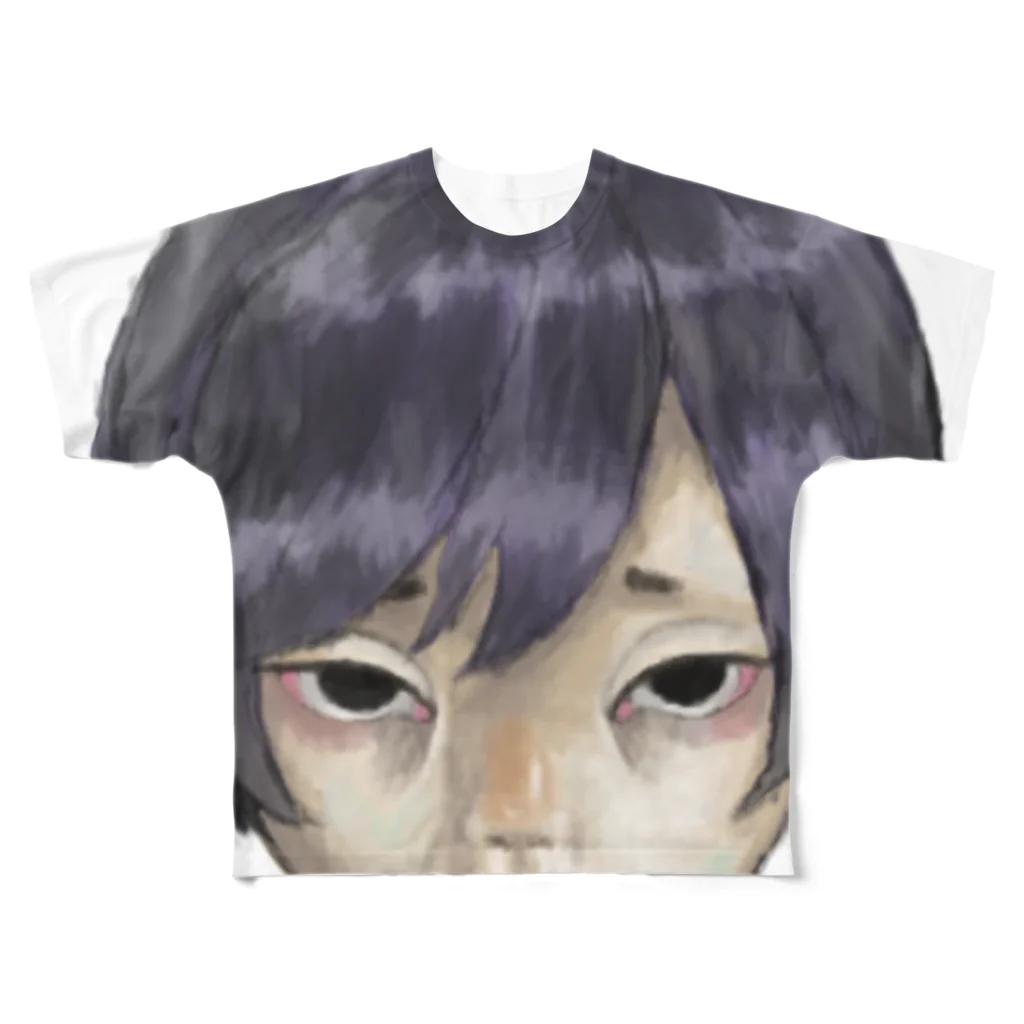 茄子のぼく All-Over Print T-Shirt
