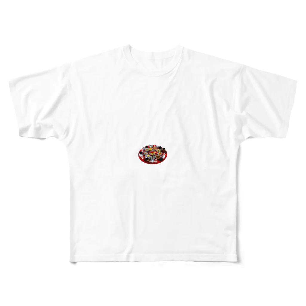 SAGEの食べ物 フルグラフィックTシャツ