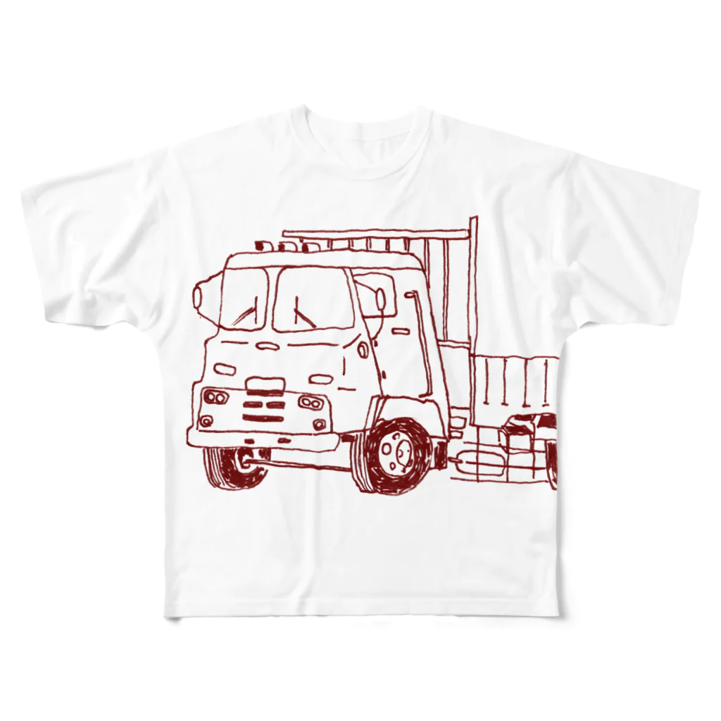 NIKORASU GOのトラック フルグラフィックTシャツ