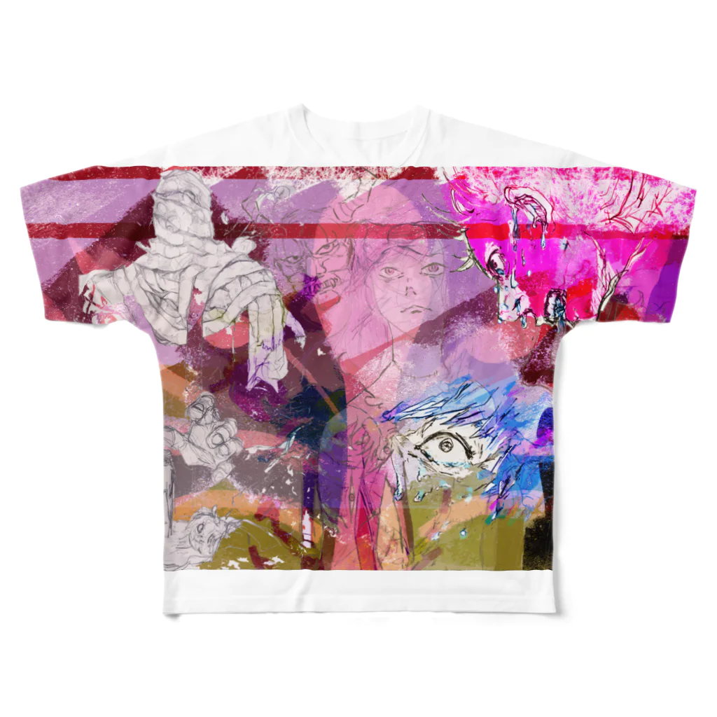 ナーガαの化物 All-Over Print T-Shirt