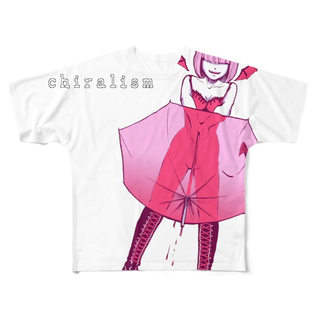 川村マユ見のchiralism フルグラフィックTシャツ