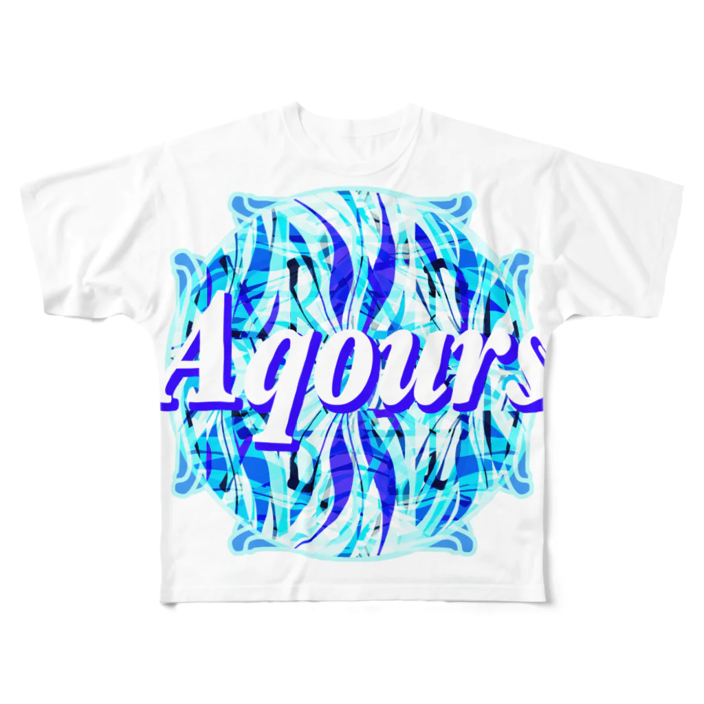 ✨🌈✨ユラクラカン🇯🇵 ✨🌈✨のAqours All-Over Print T-Shirt