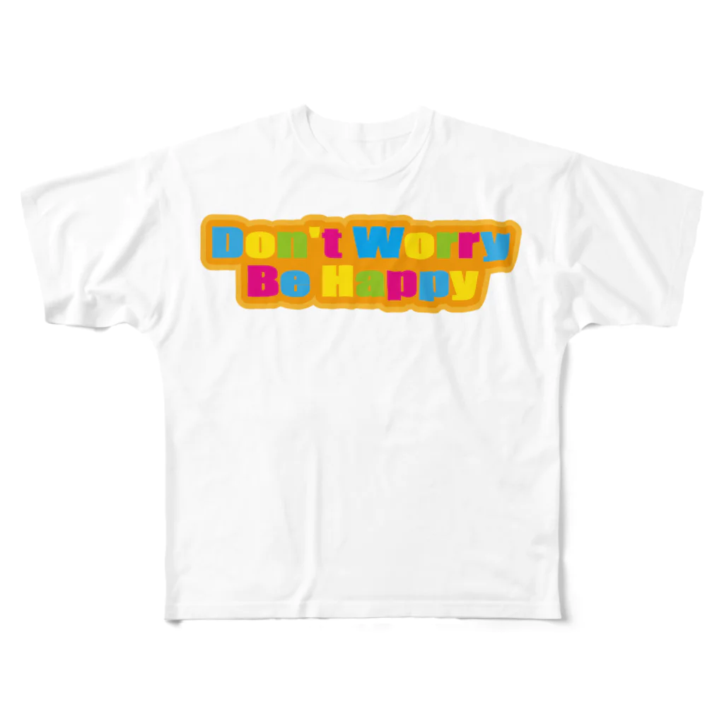フォーヴァのDON’T WORRY BE HAPPY All-Over Print T-Shirt