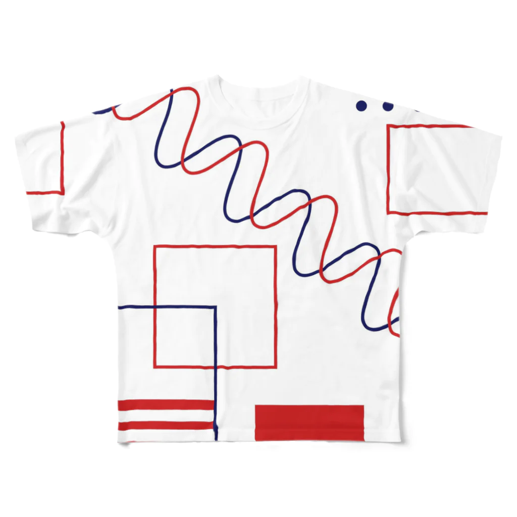 omkenのGeometry typeA フルグラフィックTシャツ