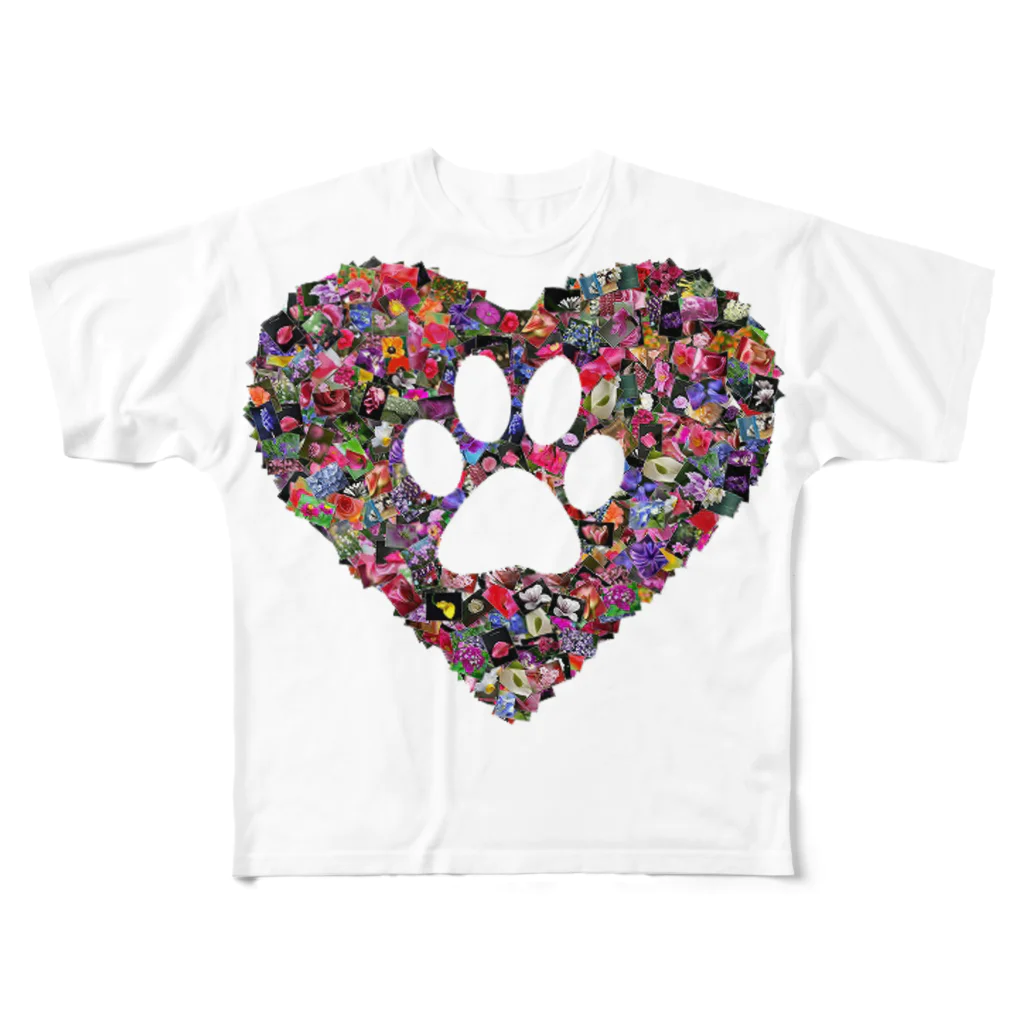 erumaのSweet paw フルグラフィックTシャツ