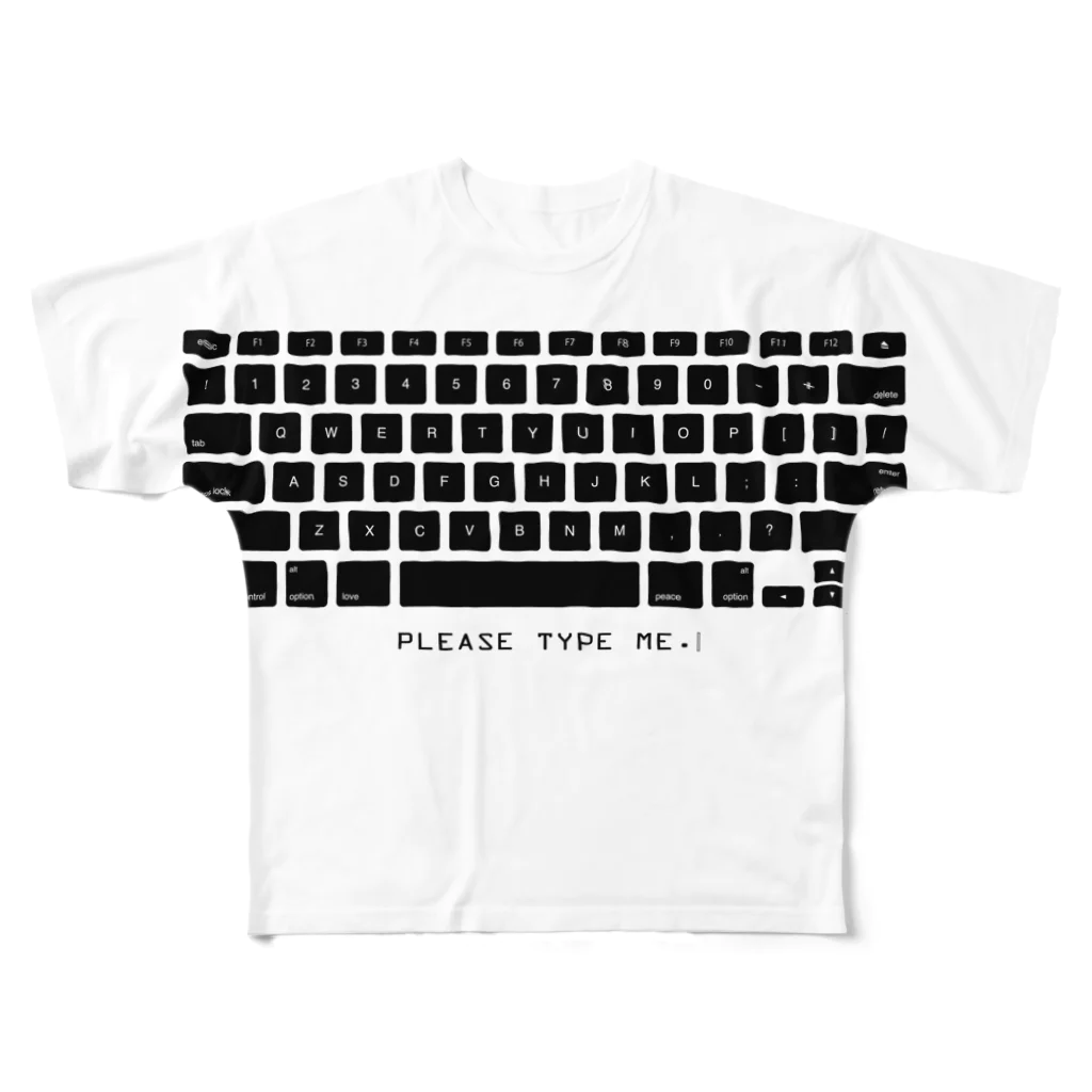 DOYLEEのTYPE ME. フルグラフィックTシャツ