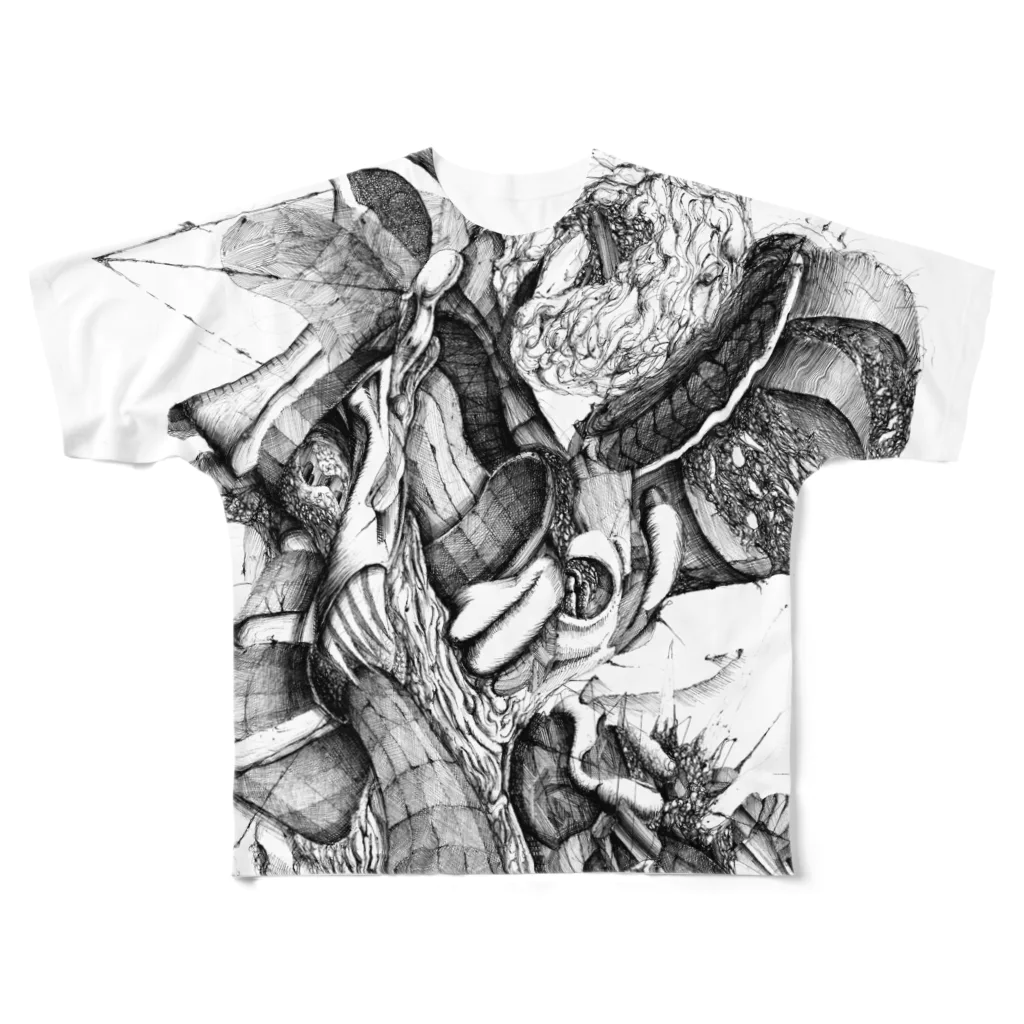 SHIMATAKAのAn Abstract .04 フルグラフィックTシャツ