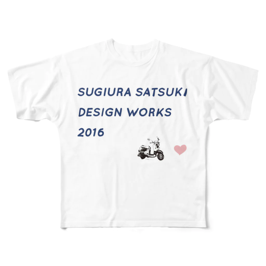 さつきたろうのSatsuki's デザインワークス フルグラフィックTシャツ