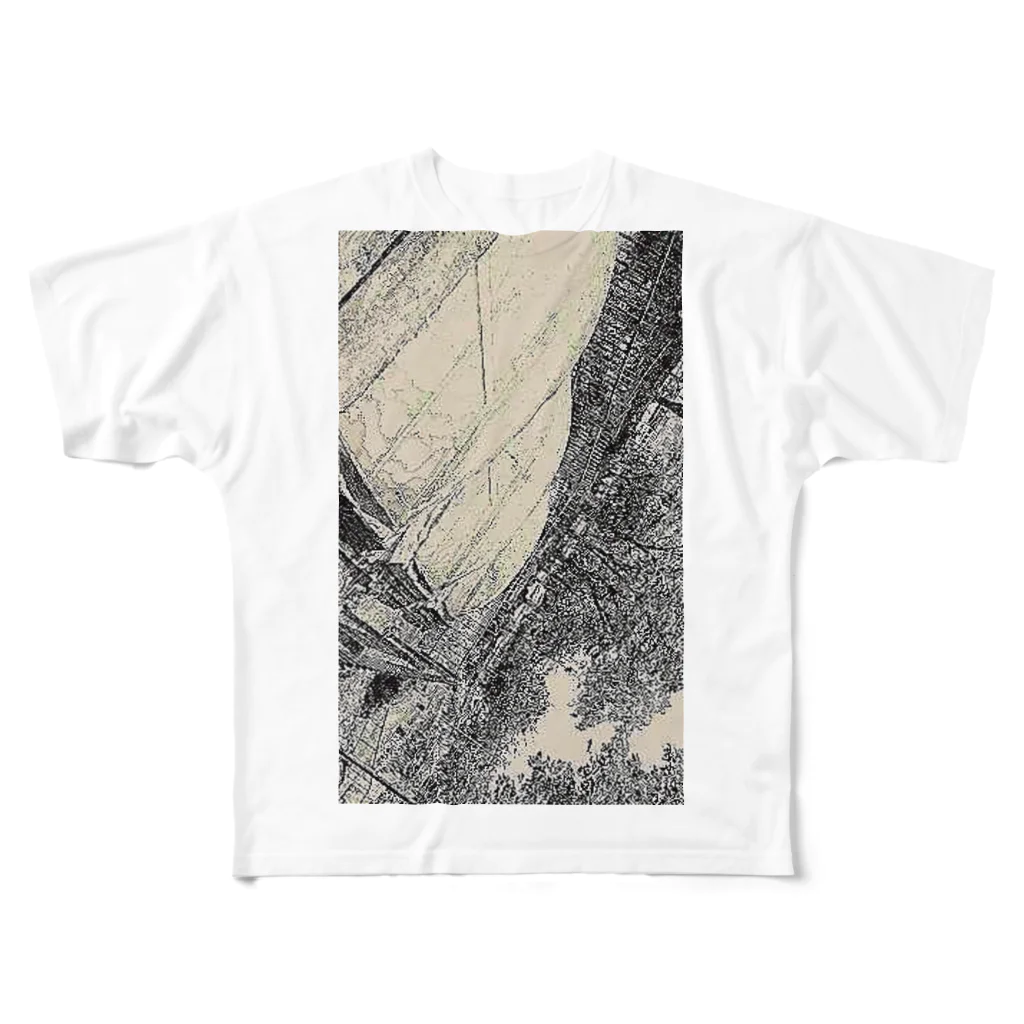 komasen333の口紅の染みを　　し　ど　ろ　も　ど　ろ　　弁解する彼氏  All-Over Print T-Shirt