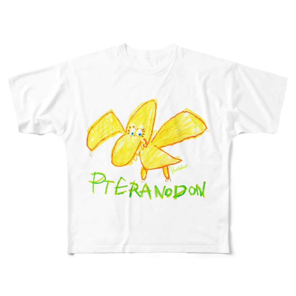 BenizakeのPteranodon フルグラフィックTシャツ