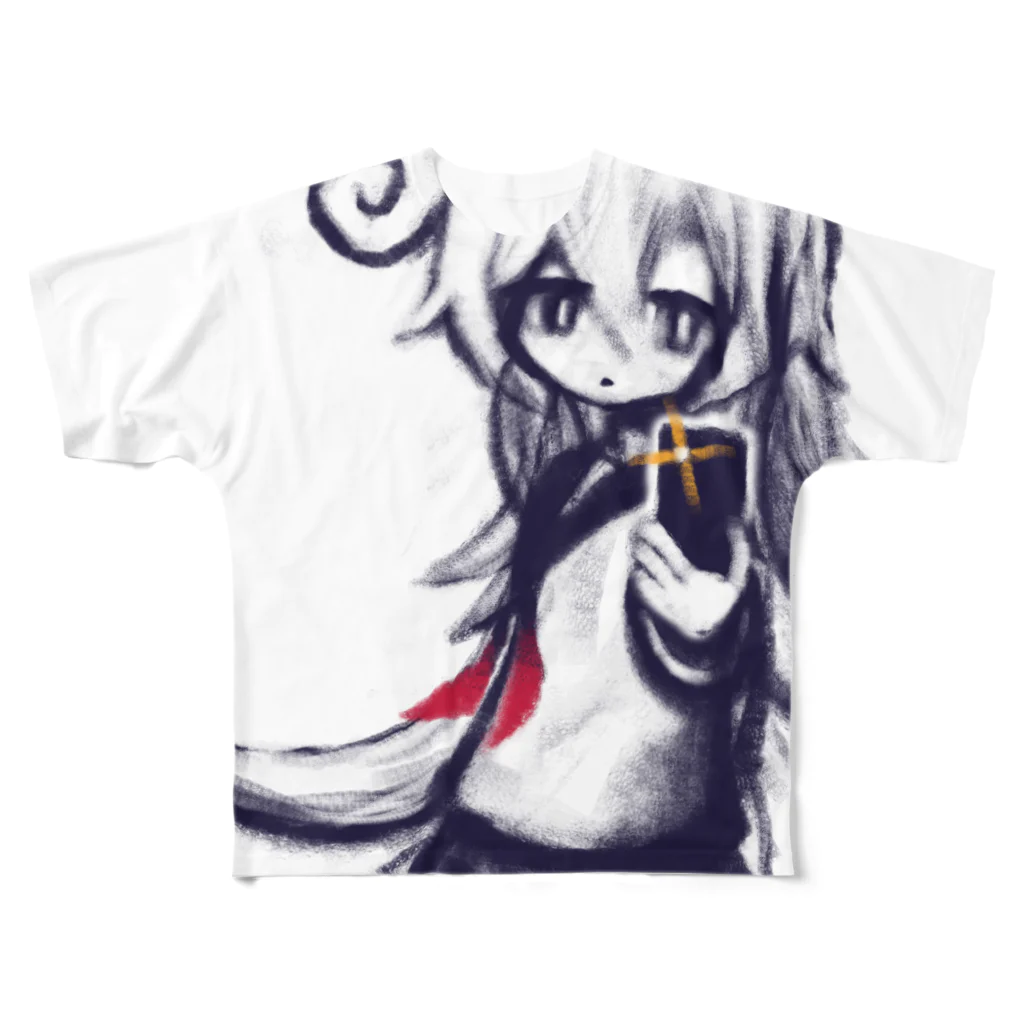 yasufusaのメディアとレイヤーの少女 All-Over Print T-Shirt