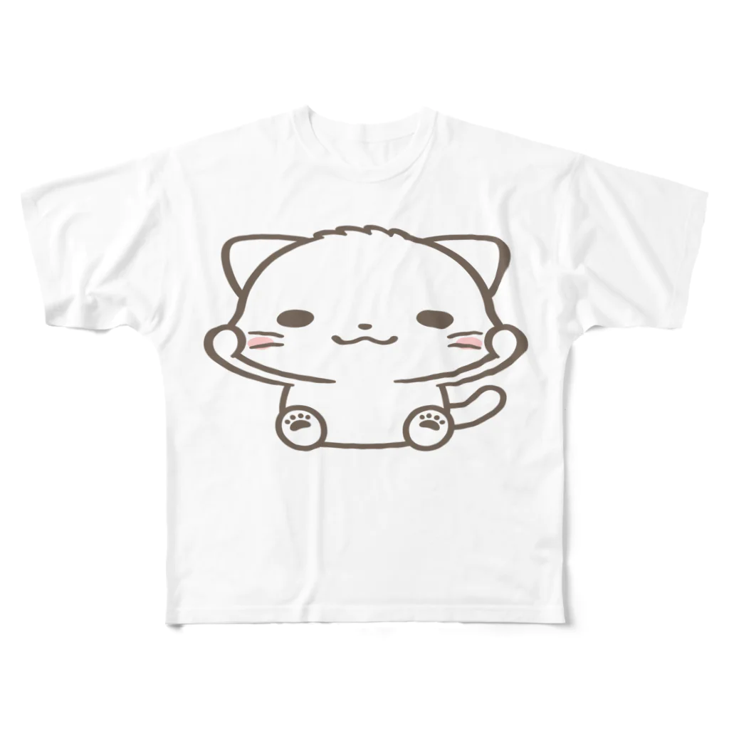 ☀️ひなたぼっくすの😺のびネコ フルグラフィックTシャツ