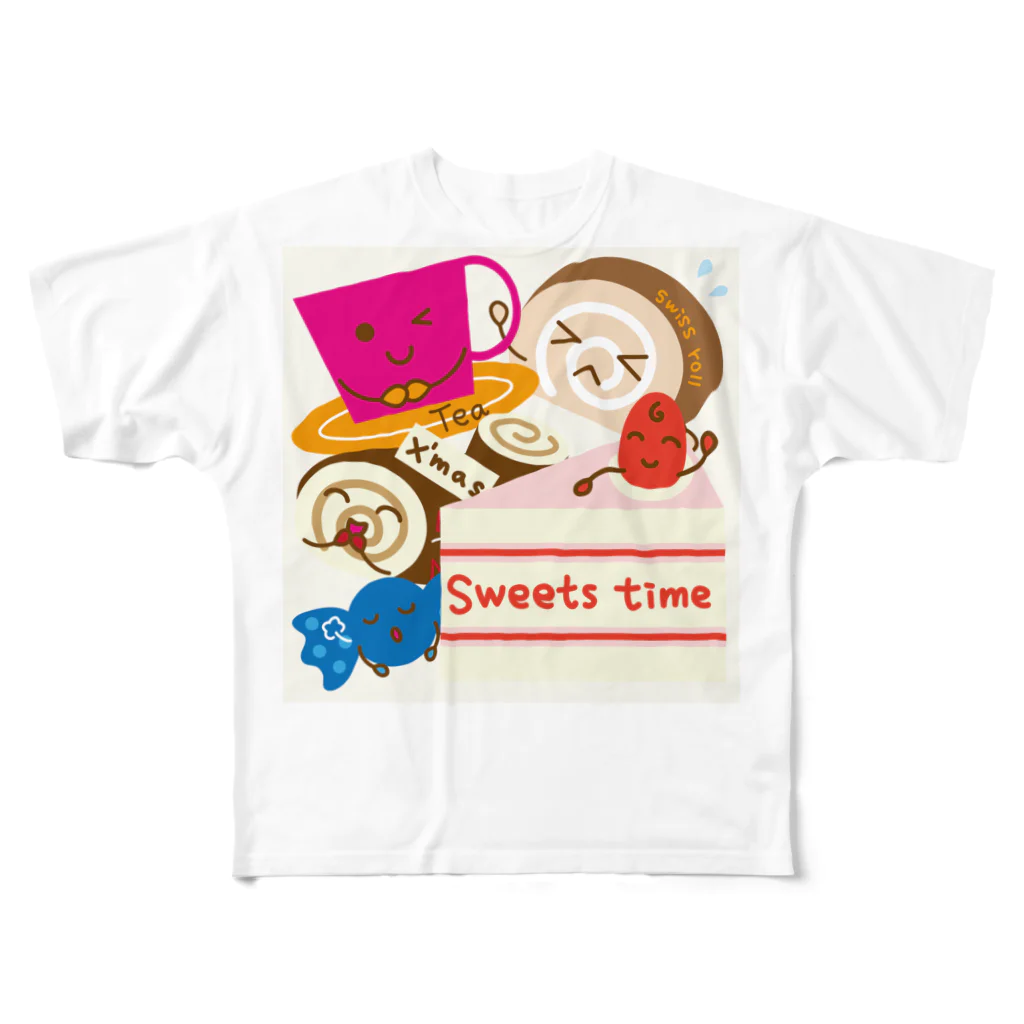 フォーヴァのsweets time-スイーツタイム- フルグラフィックTシャツ